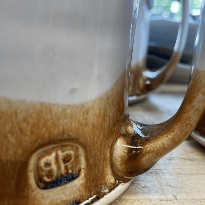 Gangbusters Pottery Stein