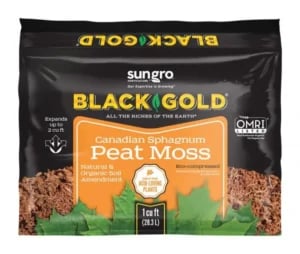 Black and Gold Canadian Sphagnum Peat Moss