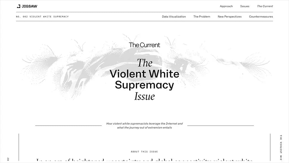 the current violent white supremacy