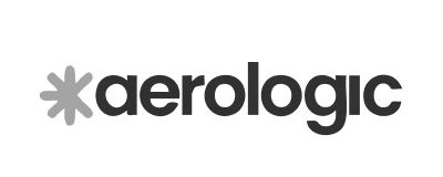 High-tech aerospace company's logo featuring aerologic branding and modern design elements.