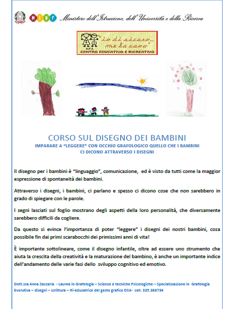 corso sul disegno dei bambini