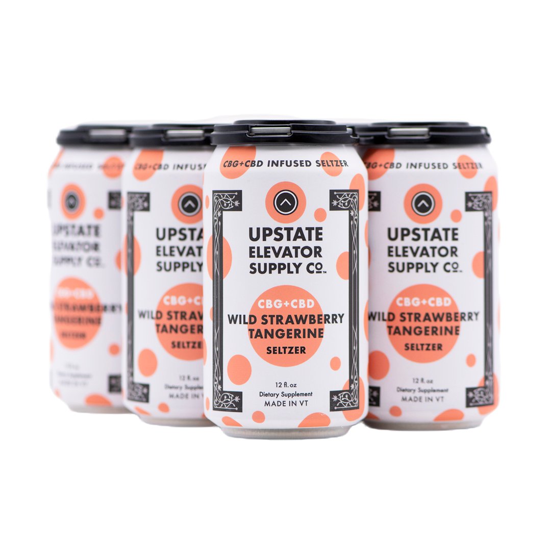 CBD+CBG Wild Strawberry Tangerine Seltzer