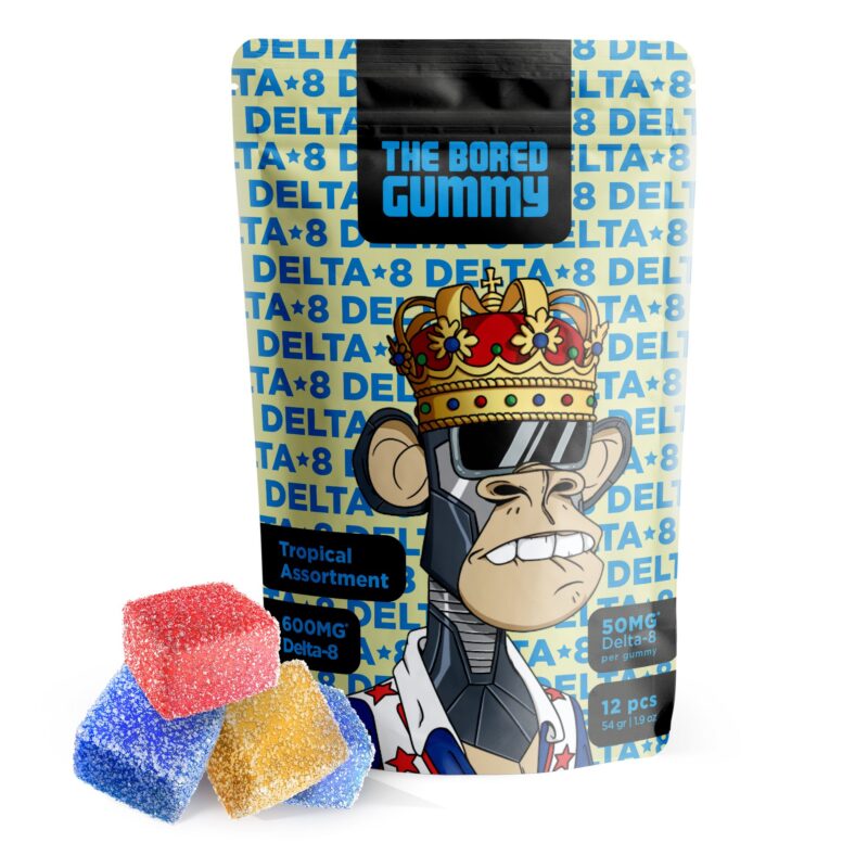 Tropical Assortment Gummies - Delta 8 THC - The Bored Gummy - 600MG (Coming Soon)