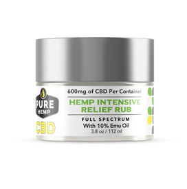 CBD Hemp Intensive Relief Rub with Emu Oil - Full Spectrum 600mg