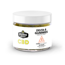 Delta 8 THC - Tropical Fruit Gummies 30ct / 750mg