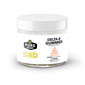 Delta 8 THC - Tropical Fruit Gummies 15ct / 375mg