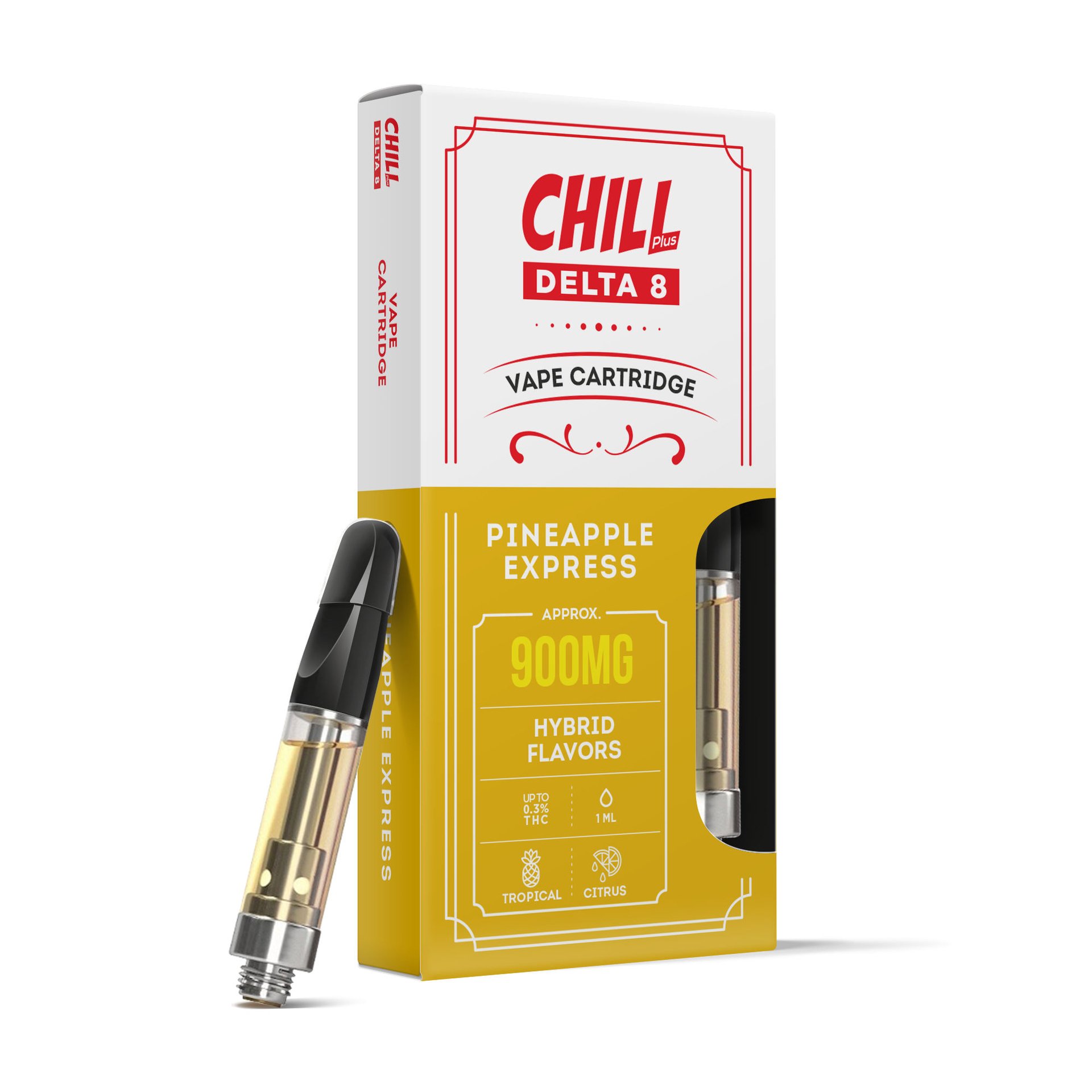 Pineapple Express Cartridge - Delta 8 THC - Chill Plus - 900mg (1ml)