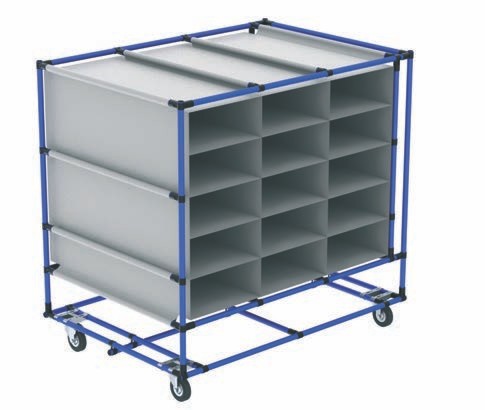 collapsible trolley cart