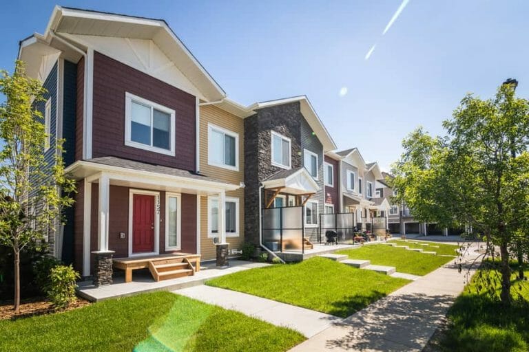 a large lawn in front of a house