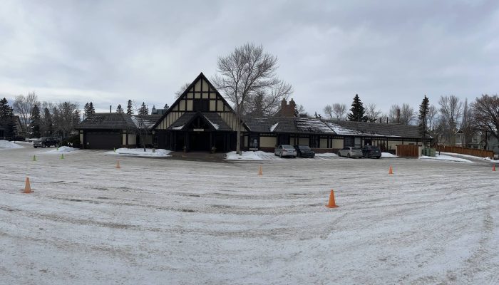 Fosters Cemetery _ Crematorium gallery a building covered in snow