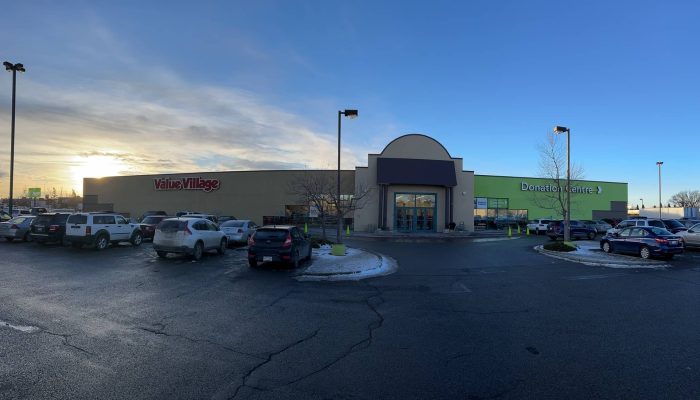 Value Village North a car parked in a parking lot