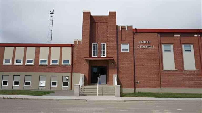 a large brick building