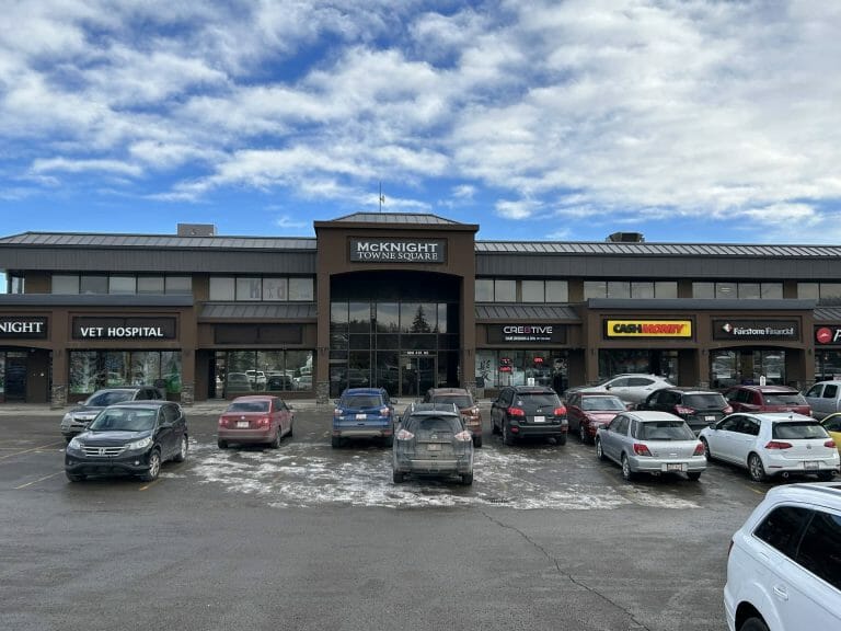 a car parked in a parking lot