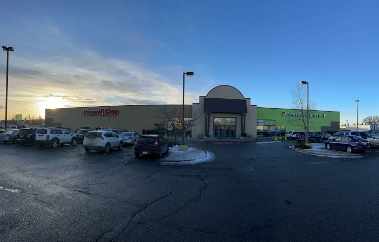 a car parked in a parking lot