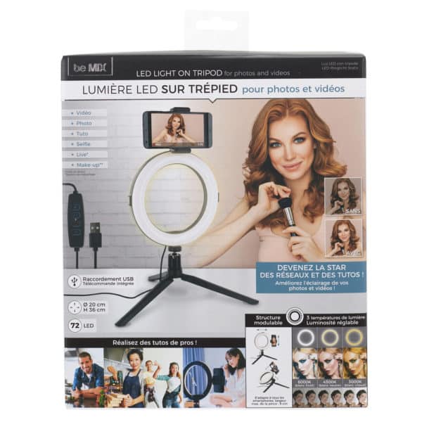 lumiere led trepied smartphone photo video – Image 3