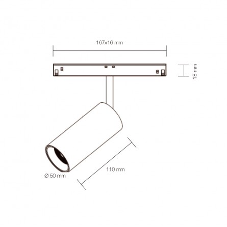 Plaque raccord entre mur et plafond rail magn&eacute;tic,noir &ndash; Image 1