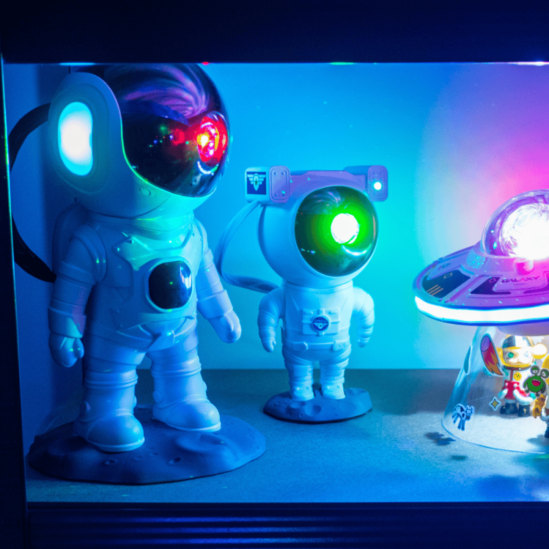 Veilleuse XL projecteur LED Cosmolite, 5 modes d'&eacute;clairage, enceinte bluetooth int&eacute;gr&eacute;e, minuteur int&eacute;gr&eacute;, rechargeable USB &ndash; Image 2