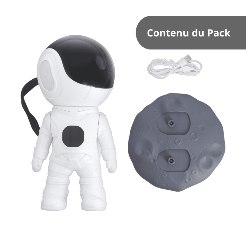 Veilleuse XL projecteur LED Cosmolite, 5 modes d'&eacute;clairage, enceinte bluetooth int&eacute;gr&eacute;e, minuteur int&eacute;gr&eacute;, rechargeable USB &ndash; Image 3