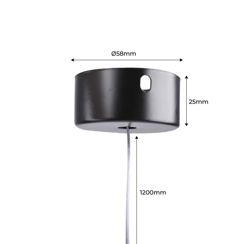 Cable de suspension Novolight pour rail magn&eacute;tic A et C,noir &ndash; Image 3