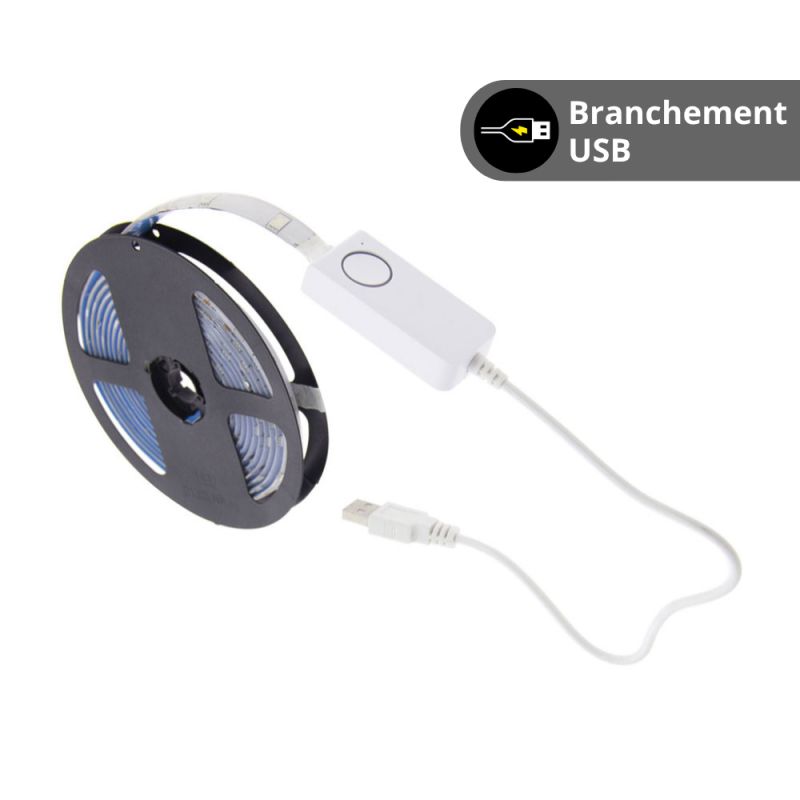 Ruban LED connect&eacute; KOZii, blancs et couleurs, 5m &ndash; Image 2