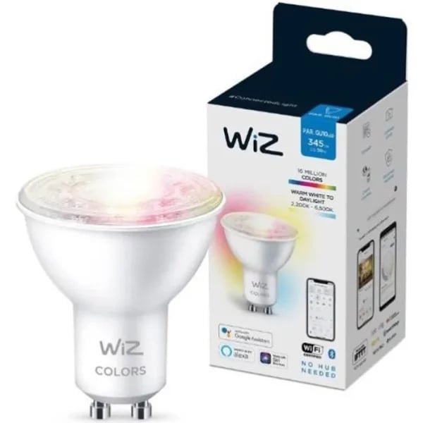 Ampoule led Wiz connecté Wifi GU10 5w 345lm (RGB+CCT) – Image 6