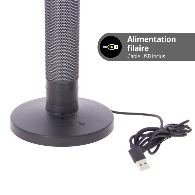 Lampe &agrave; poser LED RVB Digital, 40cm, Synchronisation musicale, &eacute;clairage blanc CCT, filaire USB &ndash; Image 5