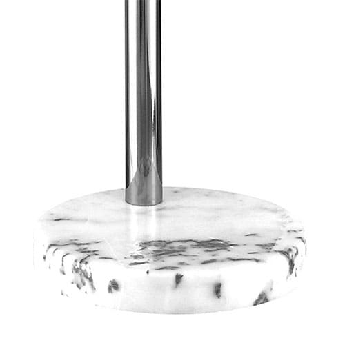 Lampadaire arc OSLO argent&eacute; en m&eacute;tal et marbre &ndash; Image 4