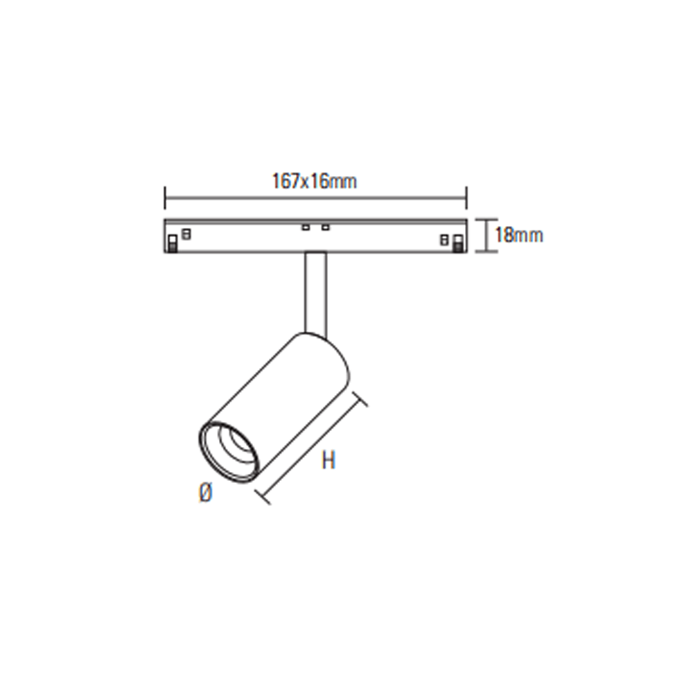 Projecteur magn&eacute;tic Novolight 10w 30&deg; 750lm (3000k),noir &ndash; Image 2