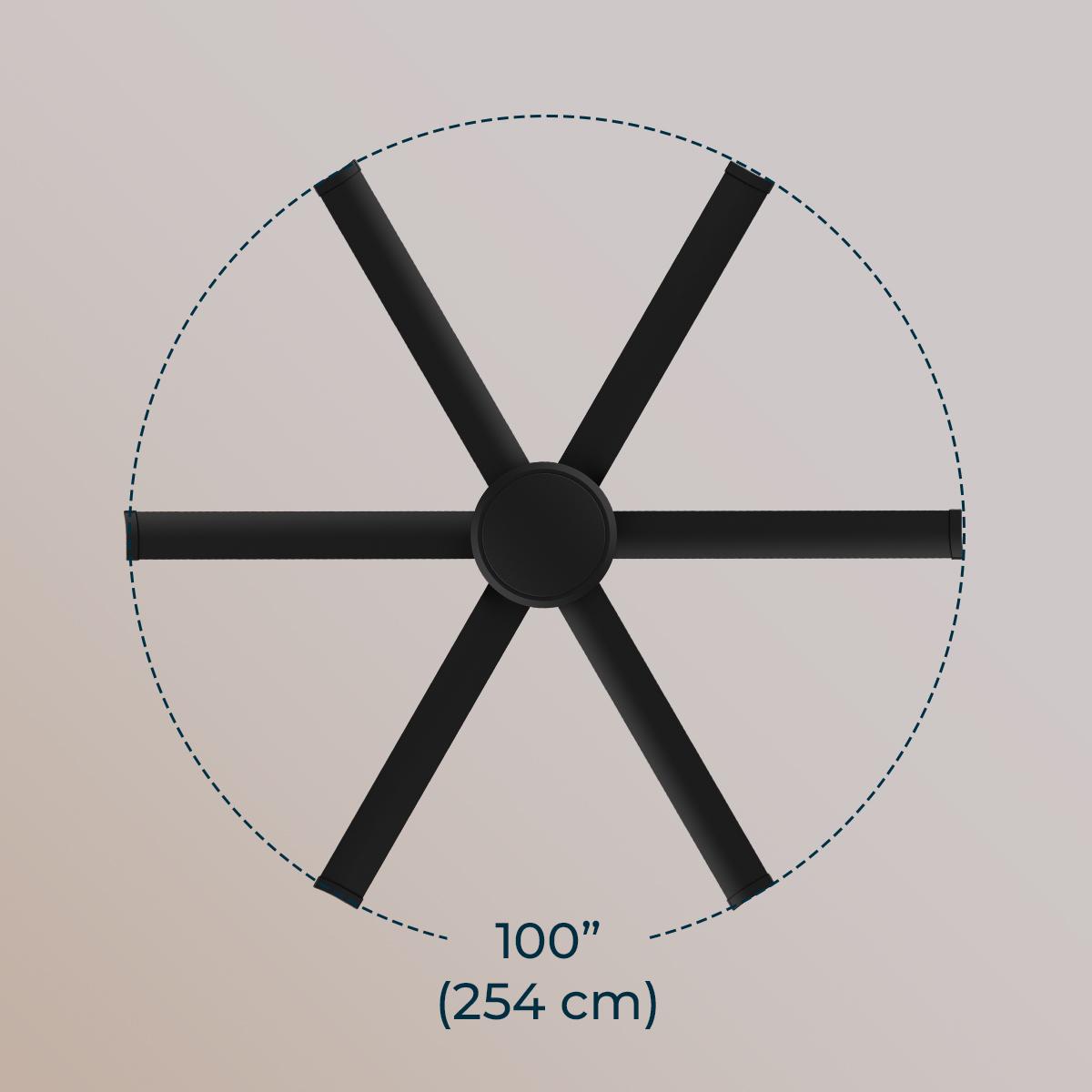 Ventilo Cecotec 6P Aero10000 Pro 254cm,noir &ndash; Image 3