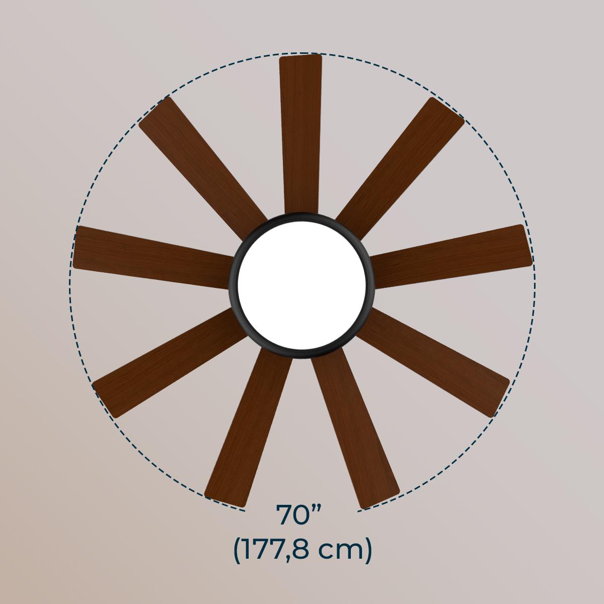 Ventilo Cecotec 9P Aero7000 pro 32w CCT 178cm,noir/noyer &ndash; Image 5