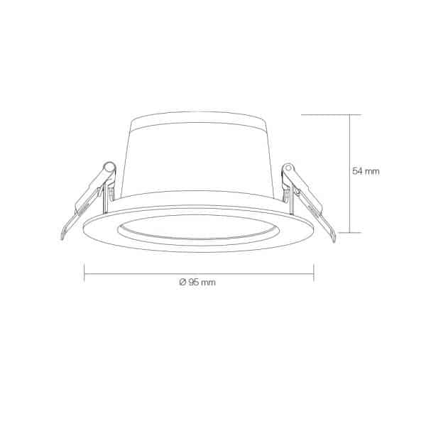 Spot led encastré Thomson basse luminance 20w, blanc – Image 5