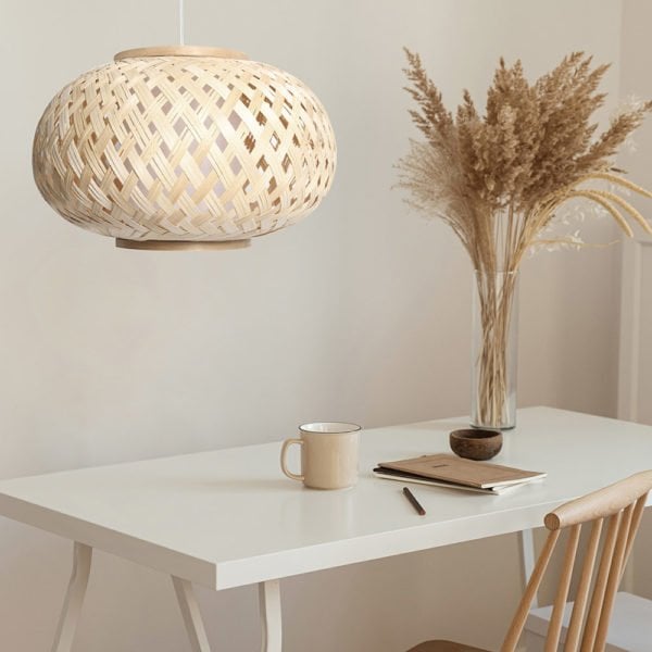 Suspension en Bambou Natural &ndash; Image 1