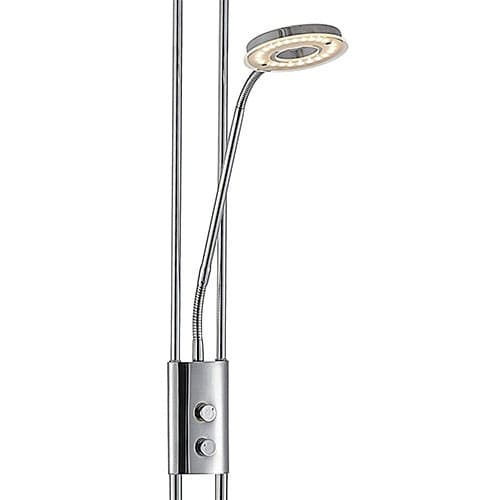 Lampadaire liseuse OREO en m&eacute;tal chrome et verre &ndash; Image 3