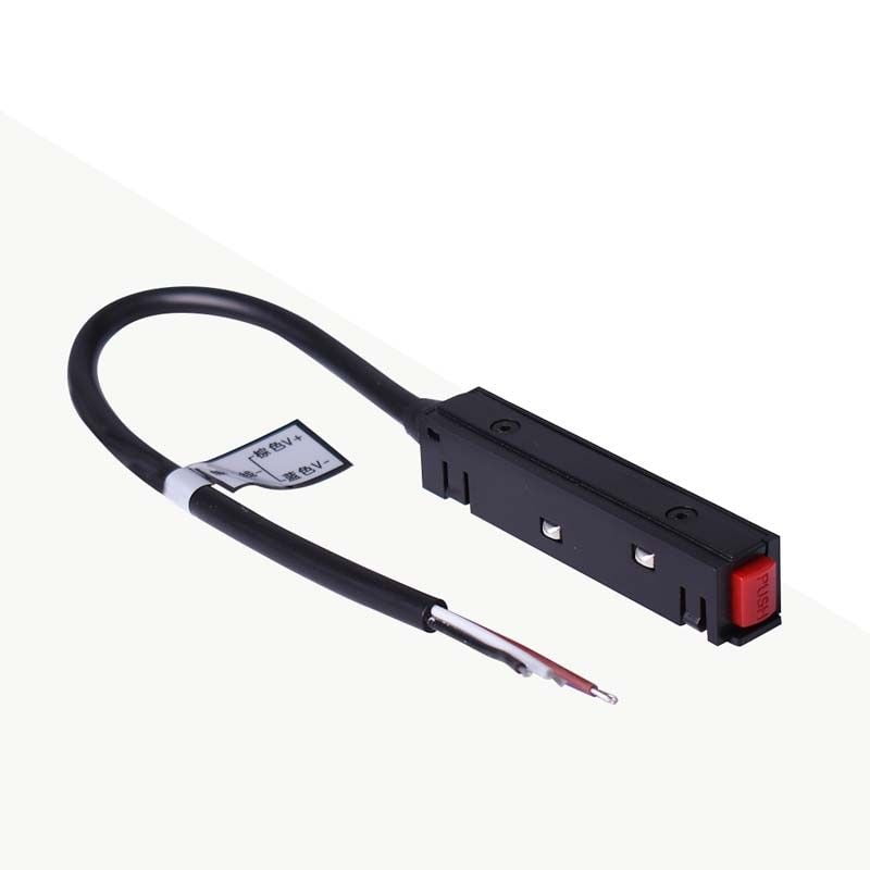 Connecteur alimentation Novolight pour rail magn&eacute;tic,noir &ndash; Image 1