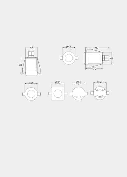 Spot Fumagalli encast Teresa 2L1xG9/1.7W IP67,noir – Image 4