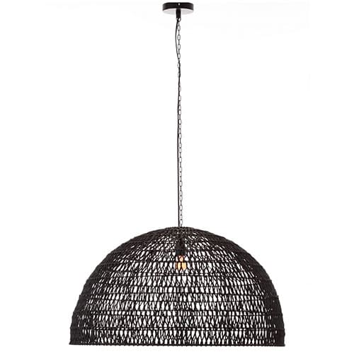 Luminaire noir mat naturel