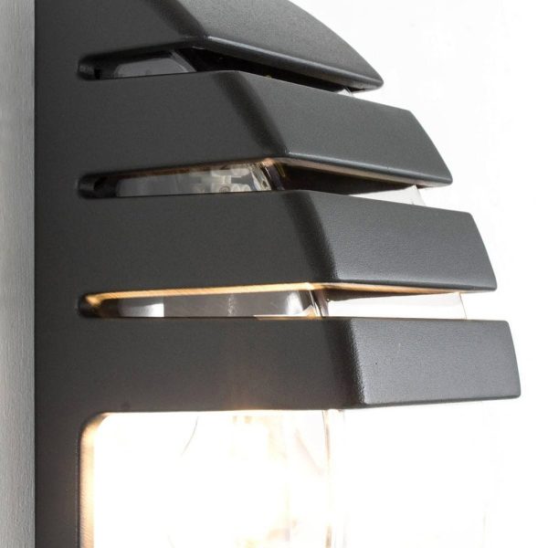 Applique d'Extérieur CITY Gris Anthracite en Métal et Polycarbonate – Image 3