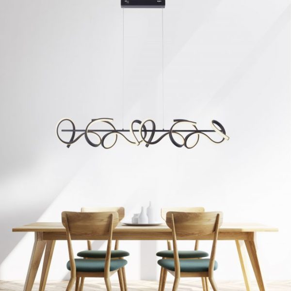 Suspension Leuchten Symply Dim Curl 10w (3000k) 99cm,noir – Image 2