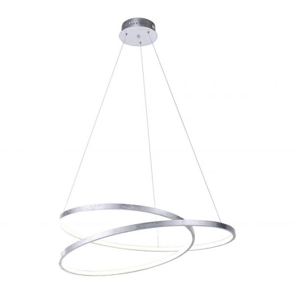 Suspension Paul Neuhaus Symply Dim Roman 40w (3000k) 74cm,argent