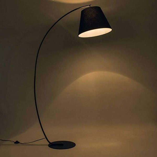 Lampadaire Arc Andrew Noir Mat En Métal – Image 3