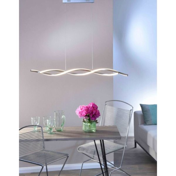 Suspension Paul Neuhaus Polina 20w (3000k) 110cm,argent – Image 3