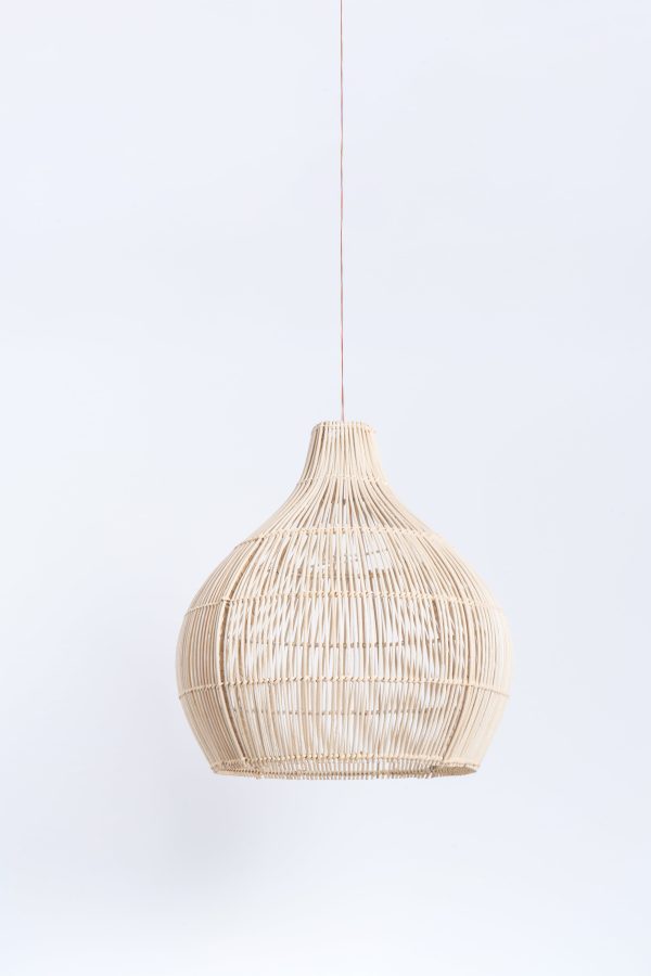 Abat-jour pour suspension Vixa,rotin naturel