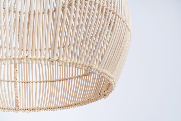 Abat-jour pour suspension Vixa,rotin naturel – Image 3