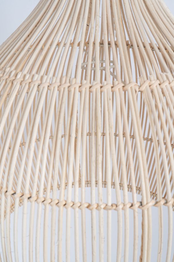 Abat-jour pour suspension Vixa,rotin naturel – Image 4