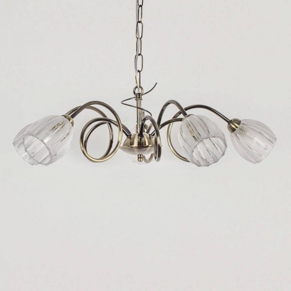 Lustre SYLVIE Dorée en Métal – Image 3