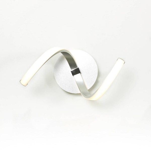 Applique Design LED NUR Argenté en Métal et Acrylique