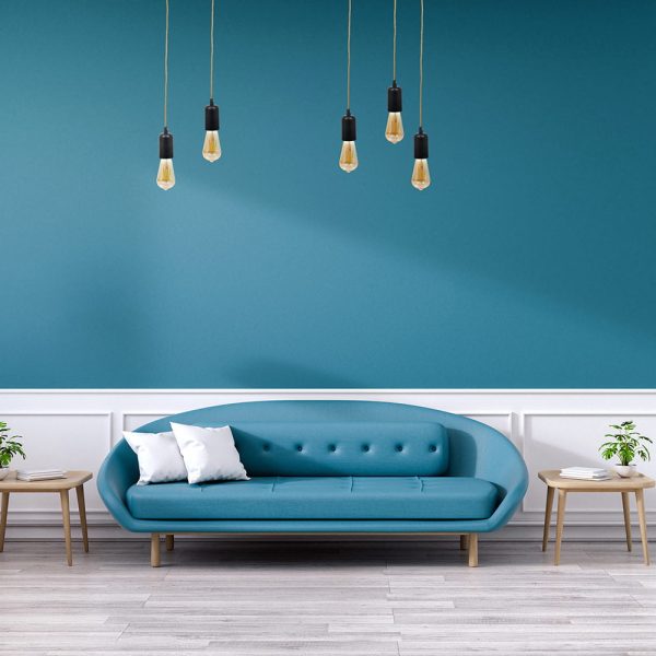 Suspension Vintage Noir Mat Aluminium Câble Doré M8 – Image 3