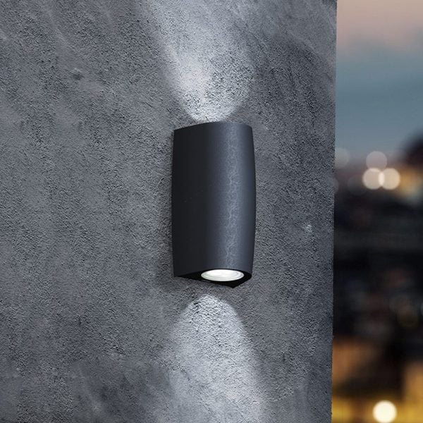 Applique Fumagalli murale Marta90 2xGU10/6w CCT IP55,noir