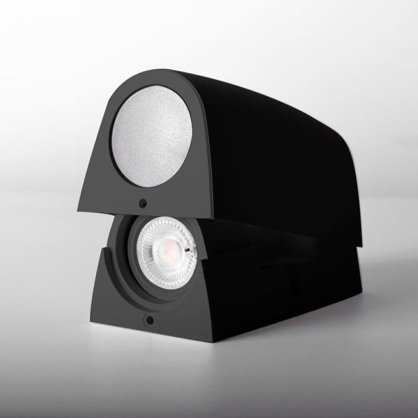 Applique Fumagalli murale Marta90 2xGU10/6w CCT IP55,noir – Image 6