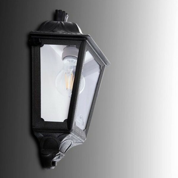 Applique Fumagalli murale Iesse 1xE27 IP55,noir